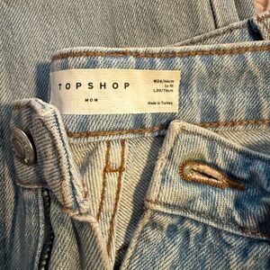 Topshop Sky Blue High Rise Jeans